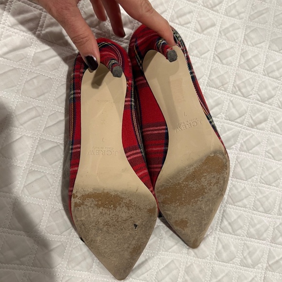 J.Crew Collection tartan plaid Lucie pumps with sequin stars - Picture 4 of 11